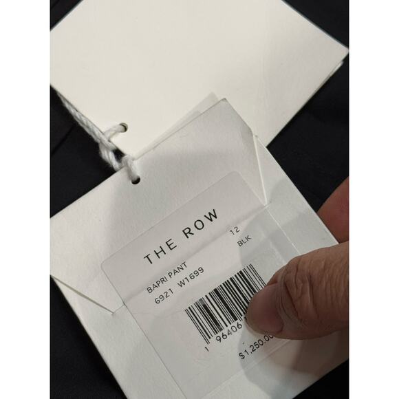 THE ROW Cotton/cashmere Black Bapri Cropped Cotton-Blend Straight-Leg Pants 12 - Picture 9 of 13